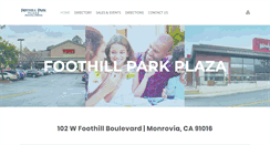 Desktop Screenshot of foothillparkplaza.com