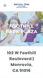 Mobile Screenshot of foothillparkplaza.com